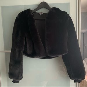 Faux Fur Cropped Jacket